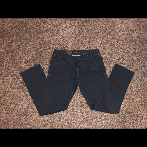 🔴 Mens Denim Jeans with Zipper Back Pockets NWT - Picture 5 of 8